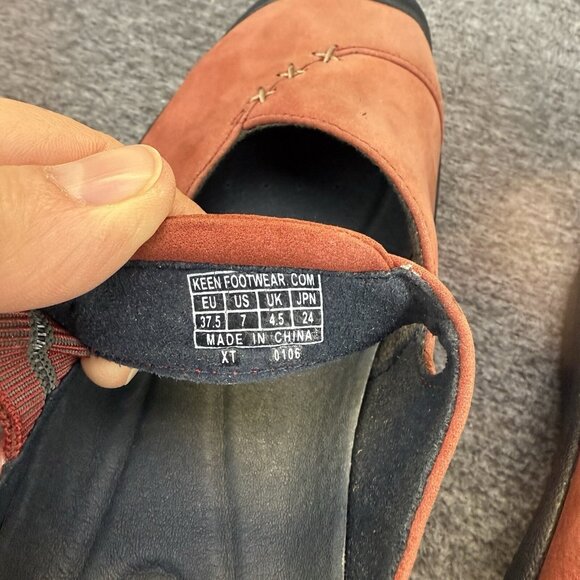 ✅Keen Sydney 5411 Red Leather Mary Jane Comfort Shoes Women's 7 *DISCOLORED NIB - Picture 2 of 13